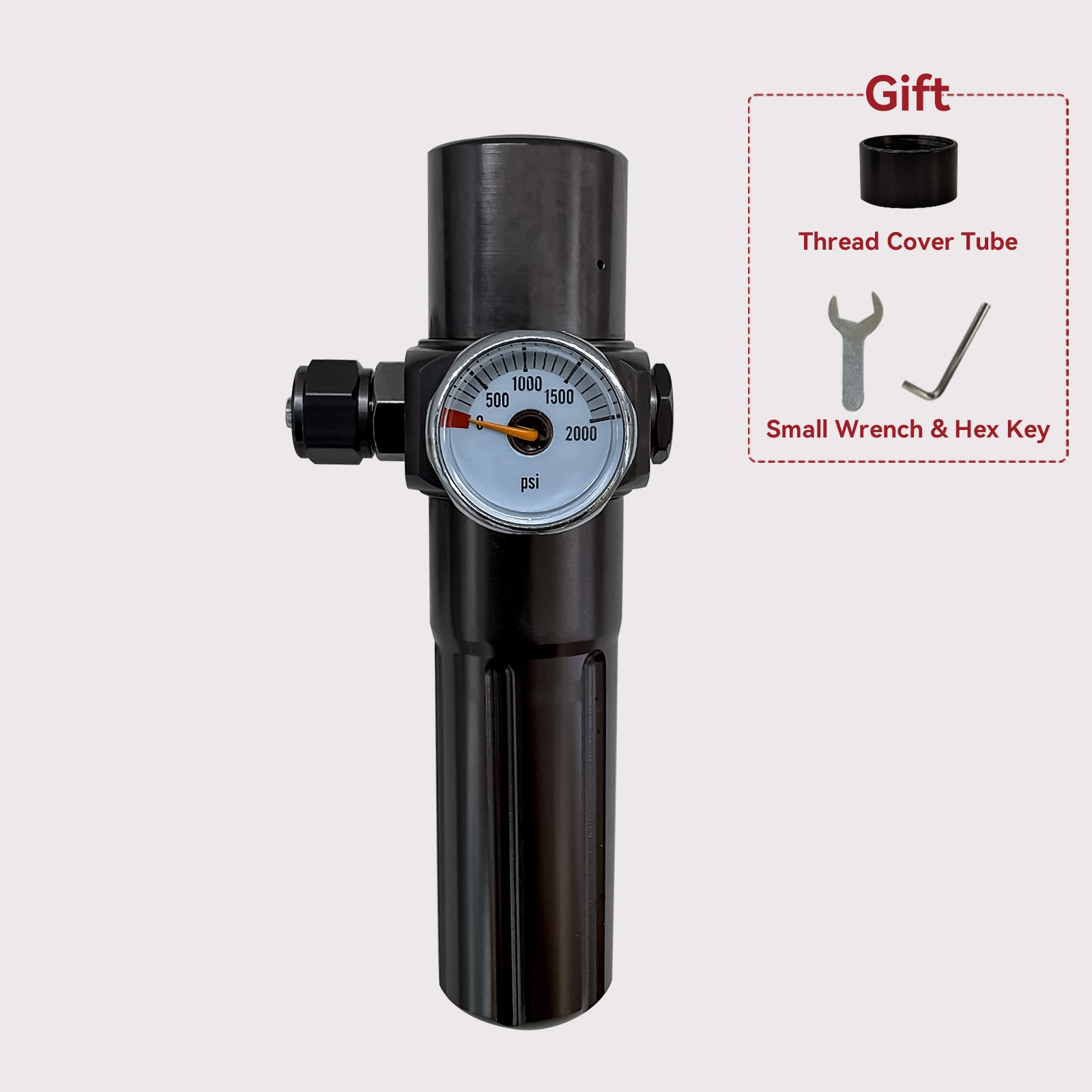 COβ Regulator for Pneumatic Coffee Machines 8g Cartridge Compatible