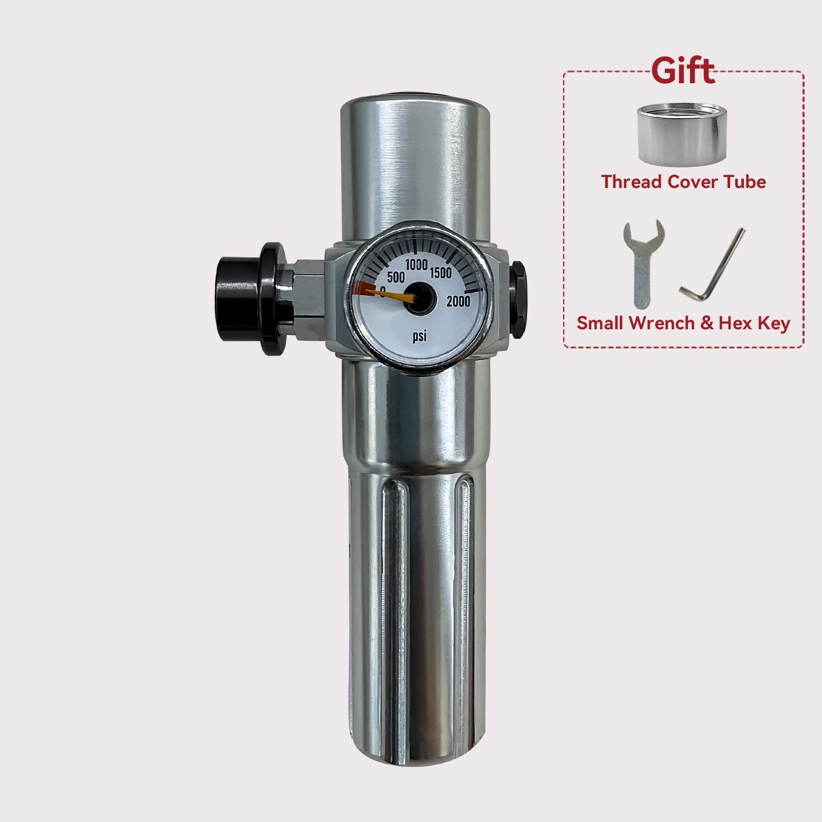 Push-Type Gas Release Valve for Pneumatic Coffee Makers with M8 Female Coupler