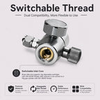 10.5–11 Bar Constant Pressure CO2 Regulator with Gauge, M10×1 Latch Outlet