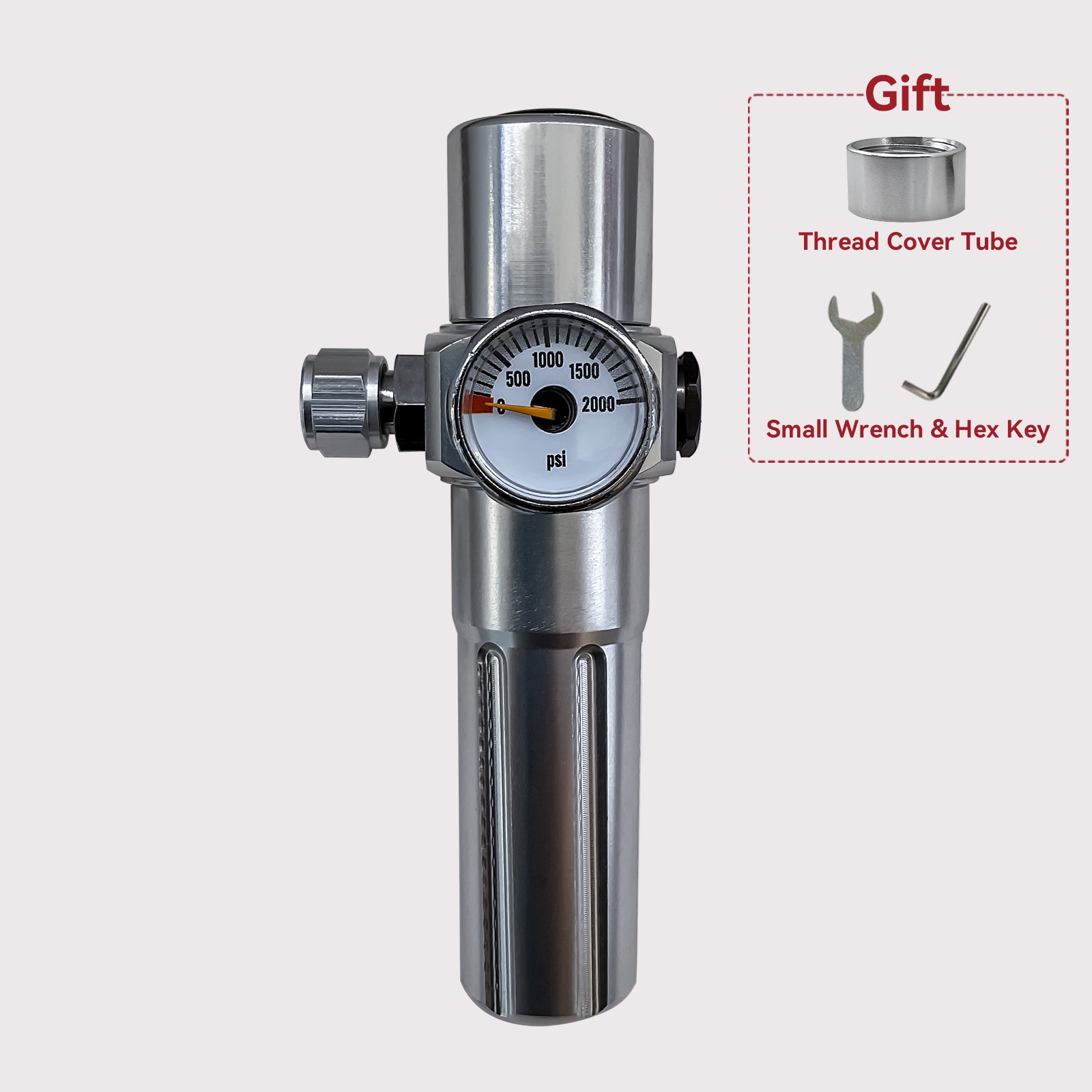 CO₂ Regulator for Pneumatic Coffee Machines 8g Cartridge Compatible