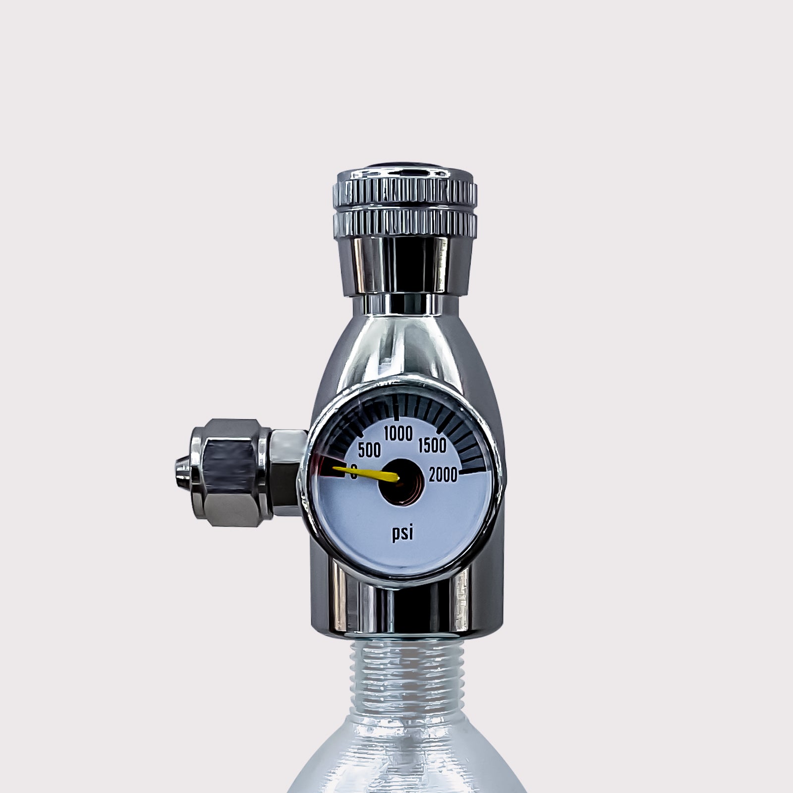 Needle Valve with Mini Gauge for Flow Control