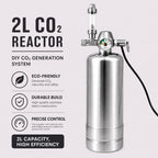 2L CO2 Reaction Bottle for DIY Planted Aquarium System with CO2 Regulator
