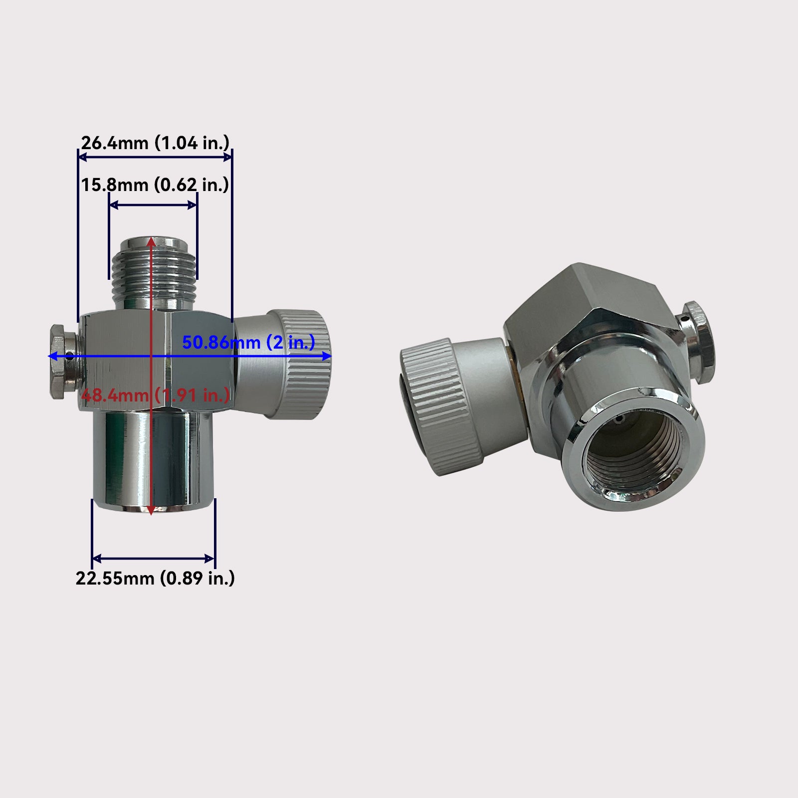 ON/ OFF Valve 5/8-18UNF Cylinder Adapter