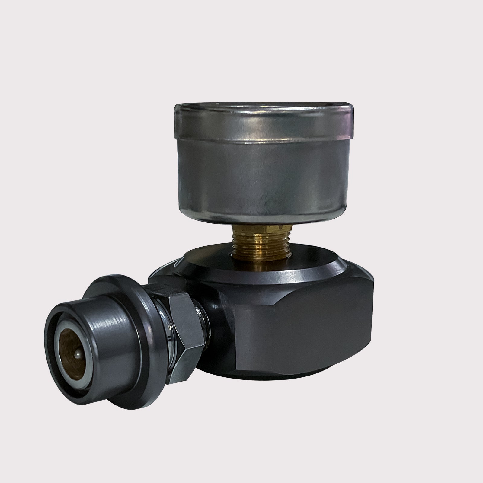 Tee Adapter with 0–16 Bar Pressure Gauge
