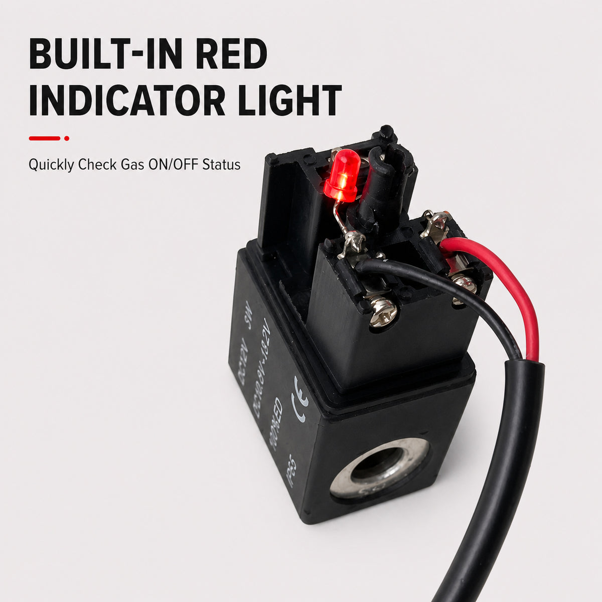 12V DC Solenoid Coil Replacement with Power Adapter