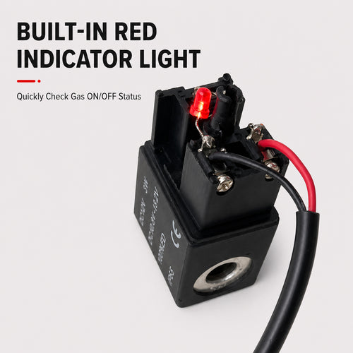 12V DC Solenoid Coil Replacement with Power Adapter