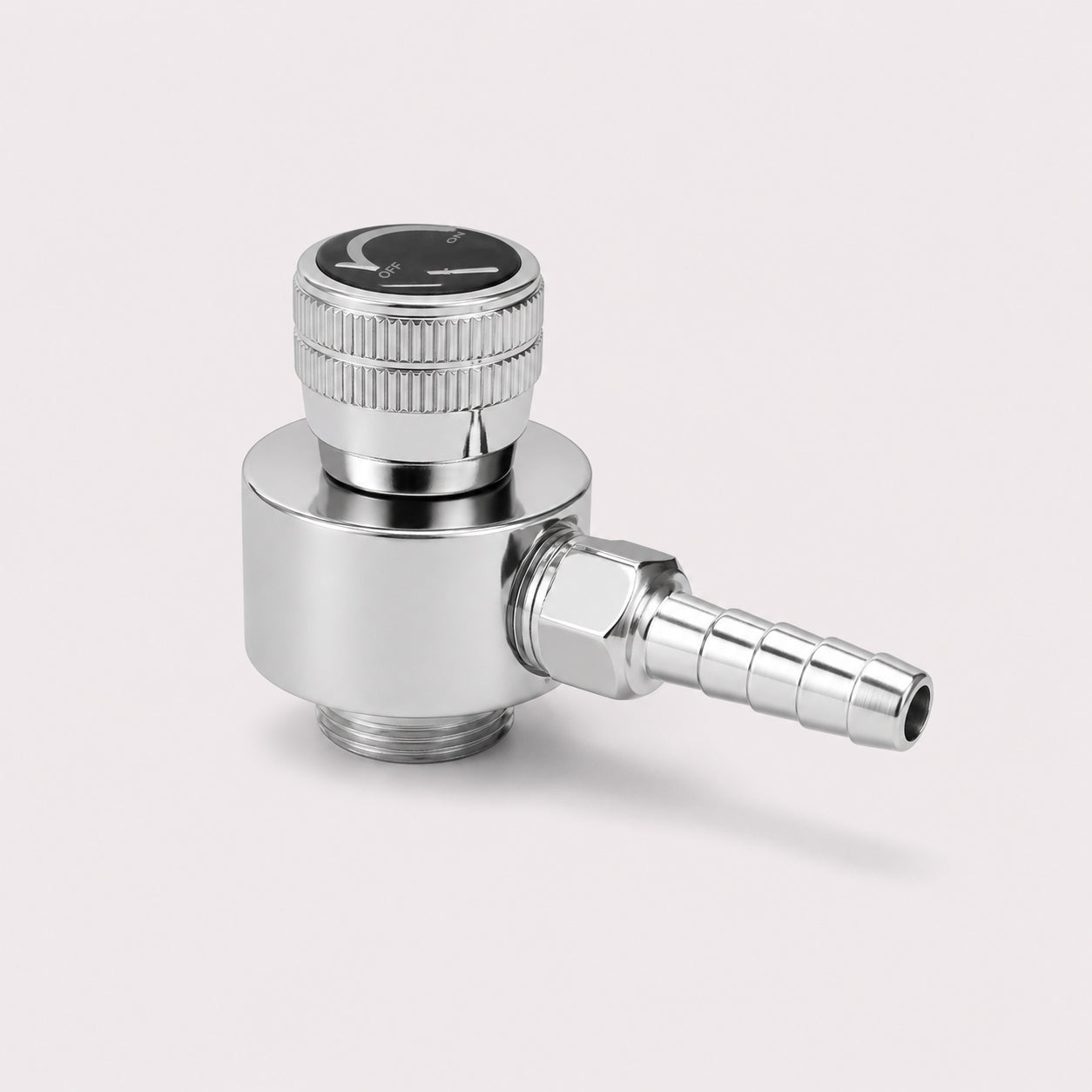 Calibration Gas Cylinder On-Off Valve 5/8"-18 UNF Male Inlet with 6mm Hose Barb Outlet