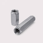Brass Hex Spacer Sleeve Hex Long Coupling Nut M10x1 Threaded Rod Connector, 1 Set