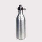 Reusable Aluminum CO₂ Gas Cylinder with ON/OFF Control Knob – 0.25L & 0.21L