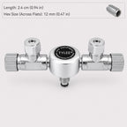 2-Way to 6-Way CO₂ Splitter with Needle Valves for Aquarium CO₂ Regulators
