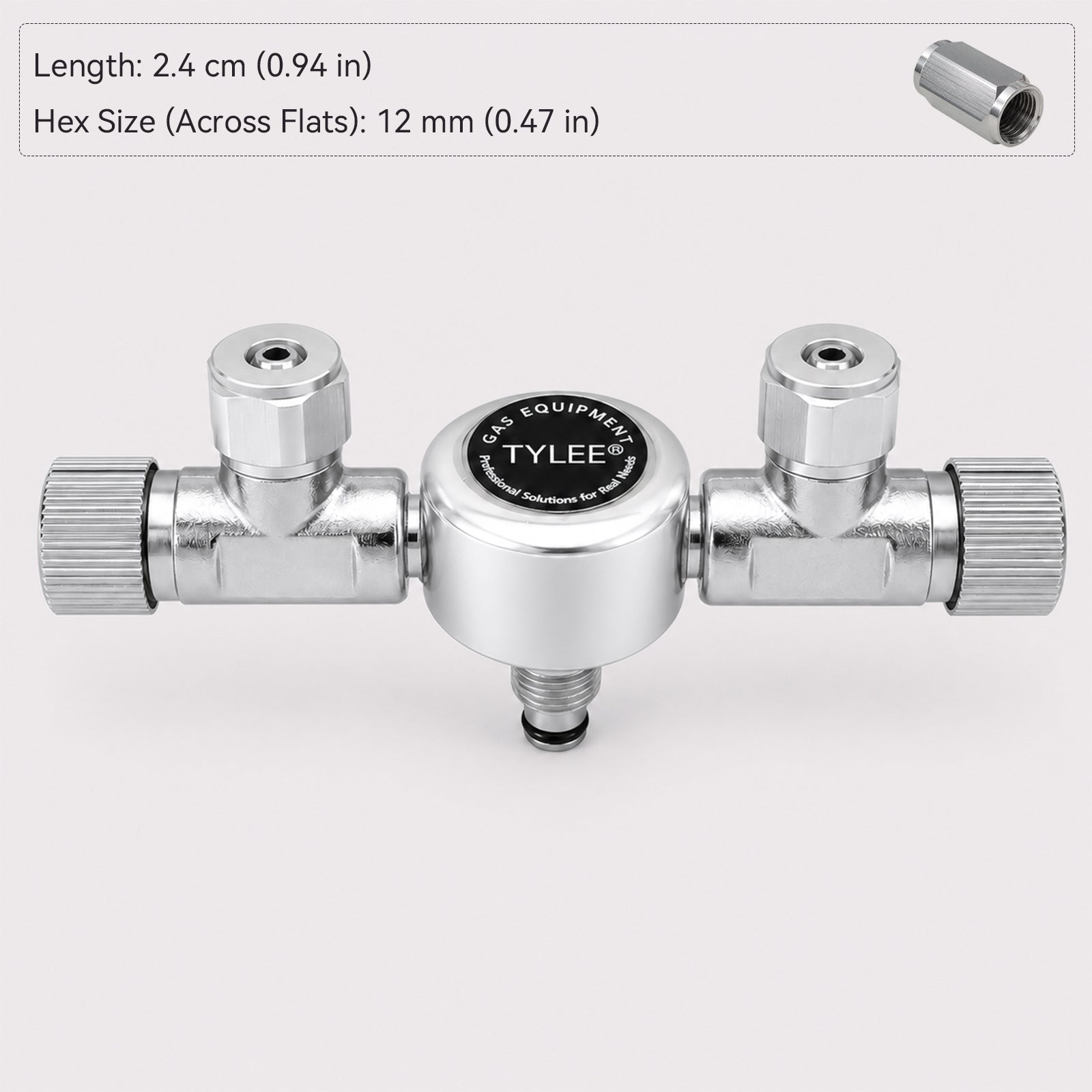 2-Way to 6-Way CO₂ Splitter with Needle Valves for Aquarium CO₂ Regulators
