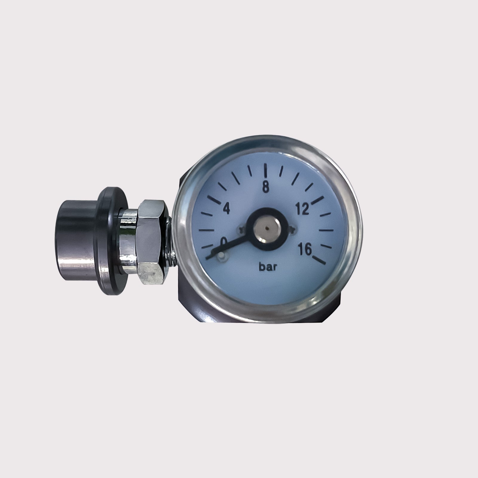 Tee Adapter with 0–16 Bar Pressure Gauge