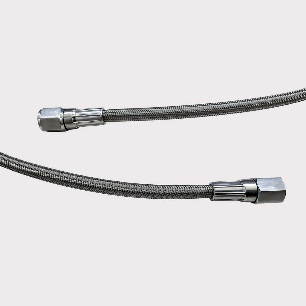 Stainless Steel Braided PTFE Teflon Hose with 7/16-20UNF Thread