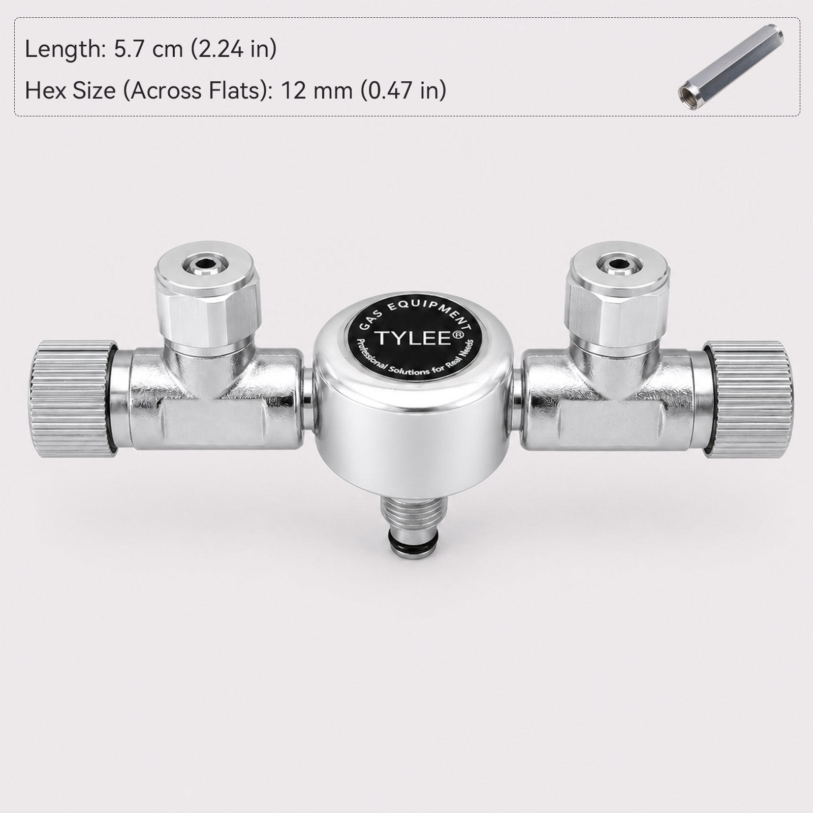 2-Way to 6-Way CO₂ Splitter with Needle Valves for Aquarium CO₂ Regulators