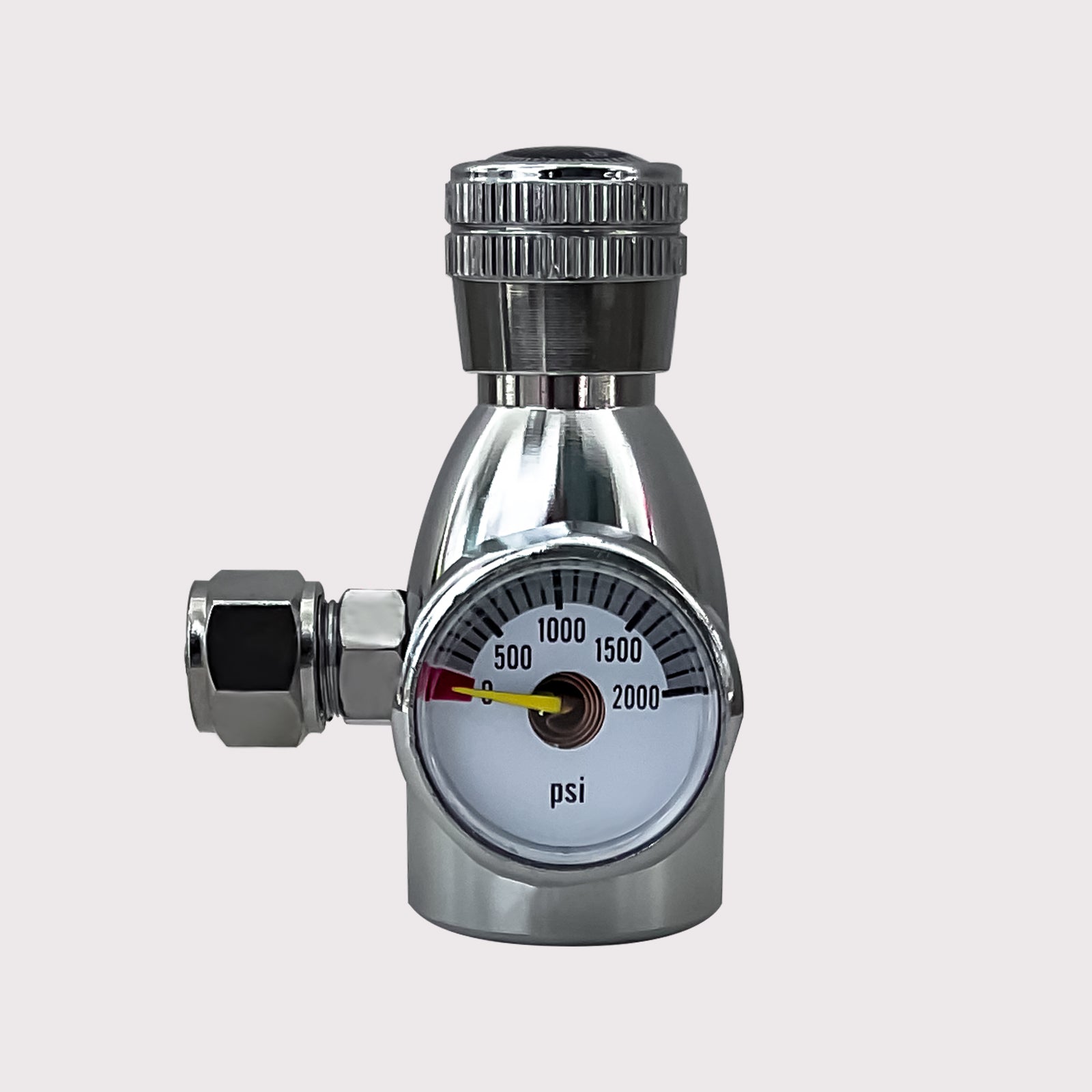 Needle Valve with Mini Gauge for Flow Control