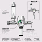 2L CO2 Reaction Bottle for DIY Planted Aquarium System with CO2 Regulator