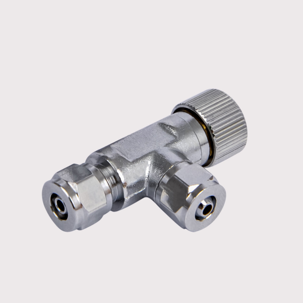 Brass Dual M10x1 Fine-Tuning Valve for CO₂ Systems
