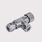 Brass Dual M10x1 Fine-Tuning Valve for CO₂ Systems