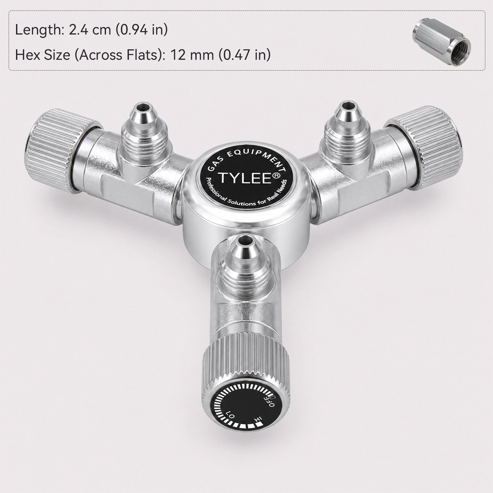 2-Way to 6-Way CO₂ Splitter with Needle Valves for Aquarium CO₂ Regulators