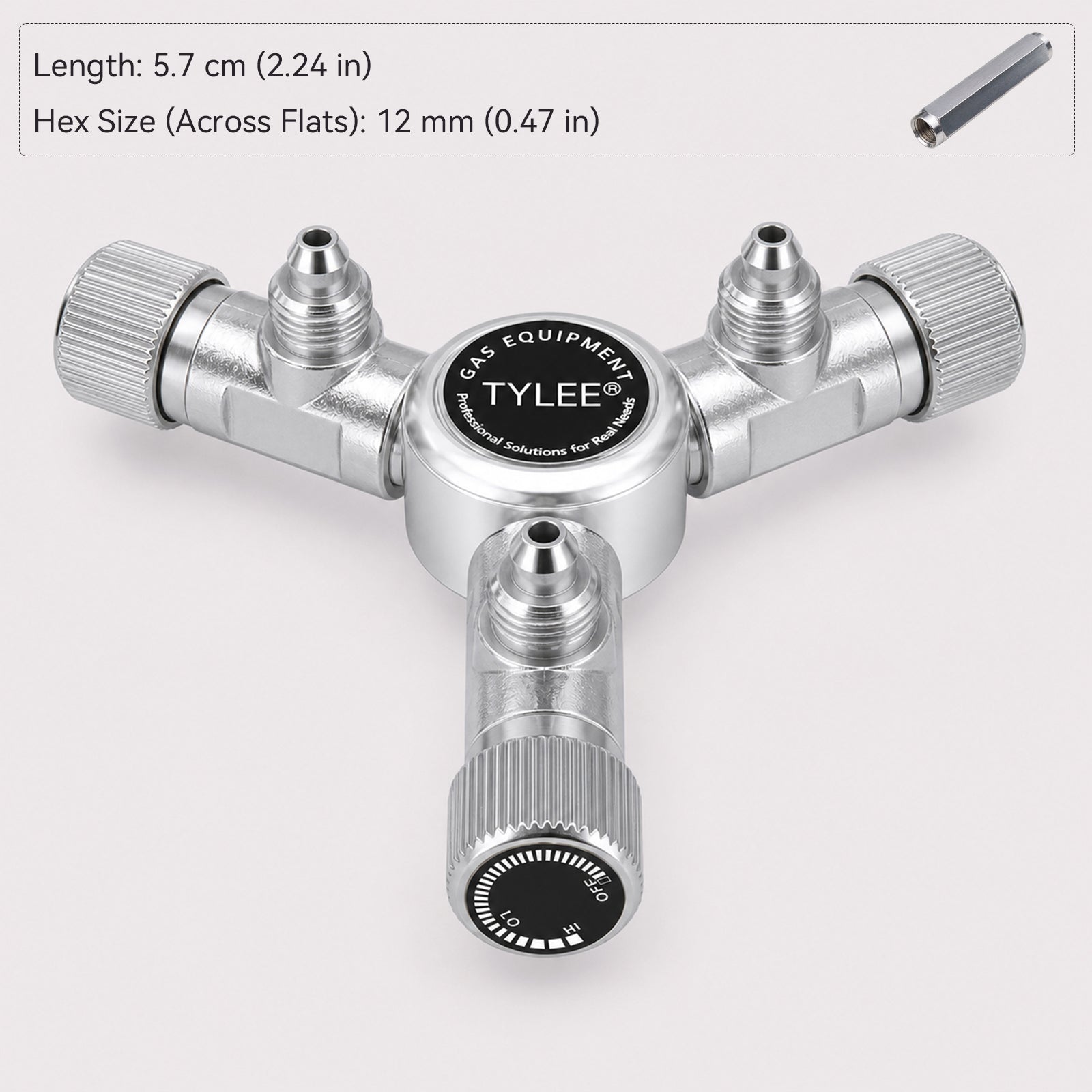2-Way to 6-Way CO₂ Splitter with Needle Valves for Aquarium CO₂ Regulators