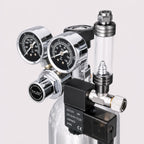 Dual Gauge CO₂ Regulator with Solenoid Valve for Planted Aquarium and Indoor Growing