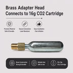 Brass Thread Adapter 1/2-20 UNF Male to  3/8-24 UNF Female