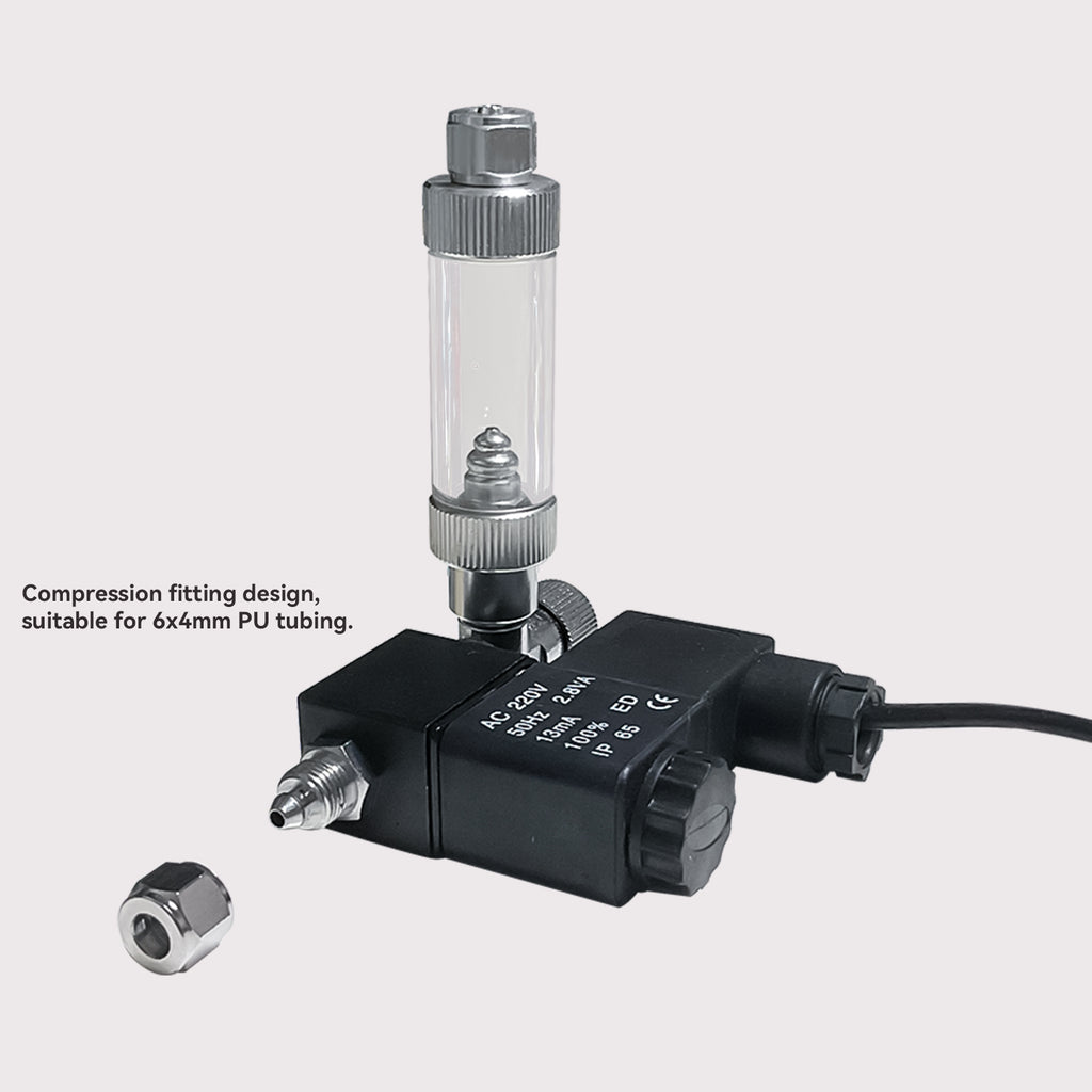 220V Solenoid Valve with Needle Valve EU Plug
