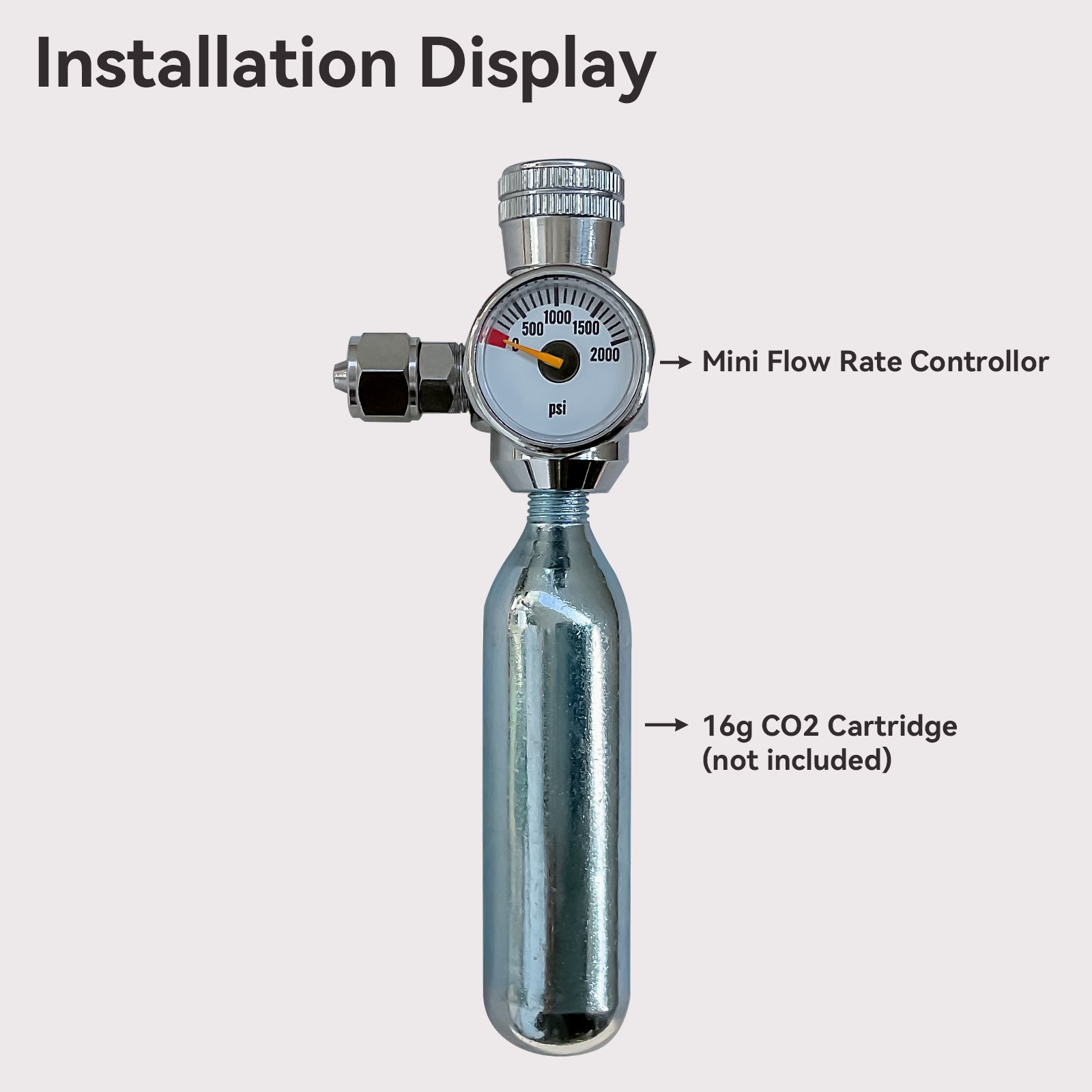 Needle Valve for 16g CO2 Cartridge