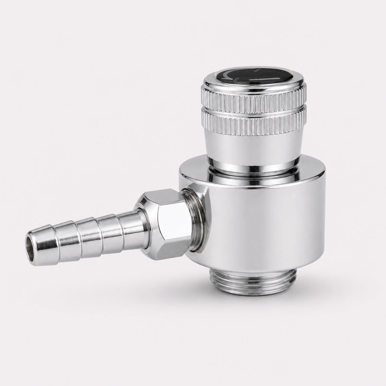 Calibration Gas Cylinder On-Off Valve 5/8"-18 UNF Male Inlet with 6mm Hose Barb Outlet