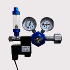 Aquarium CO2 Regulator Dual Gauges with Solenoid Valve