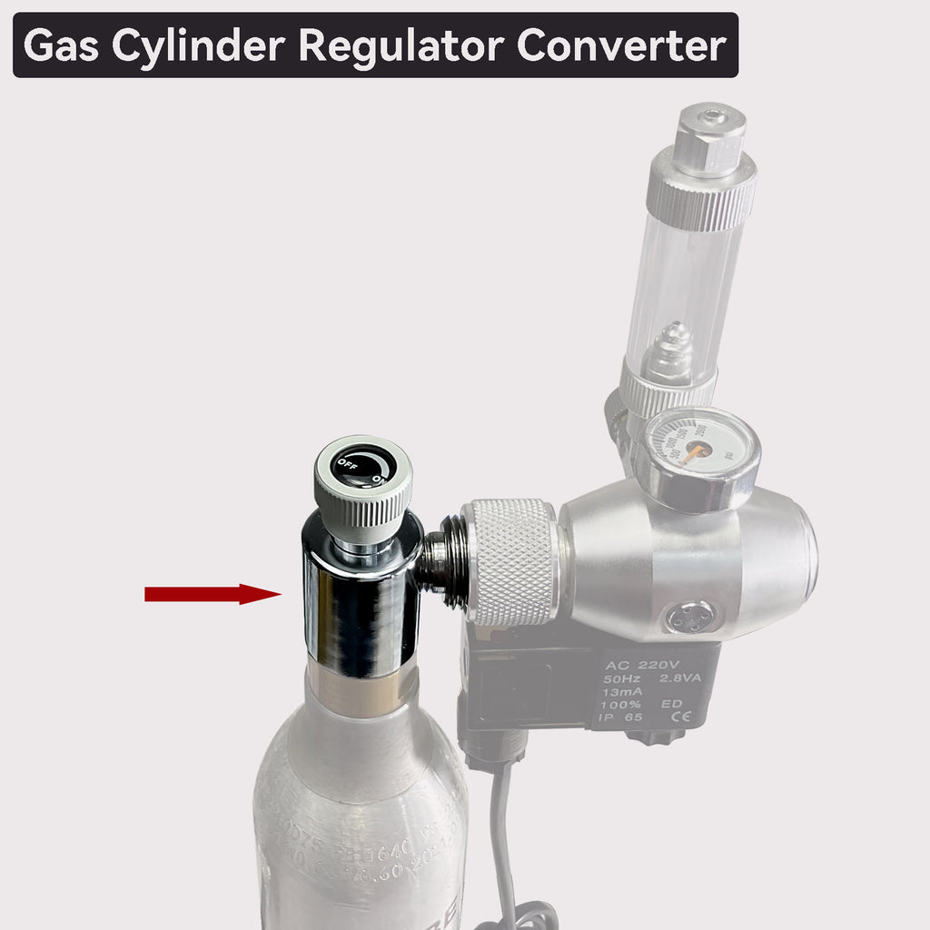Tr21*4 Soda Cylinder Adapter for CO₂ Regulator W21.8 / CGA320 Compatible