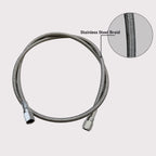 Stainless Steel Braided PTFE Teflon Hose with 7/16-20UNF Thread