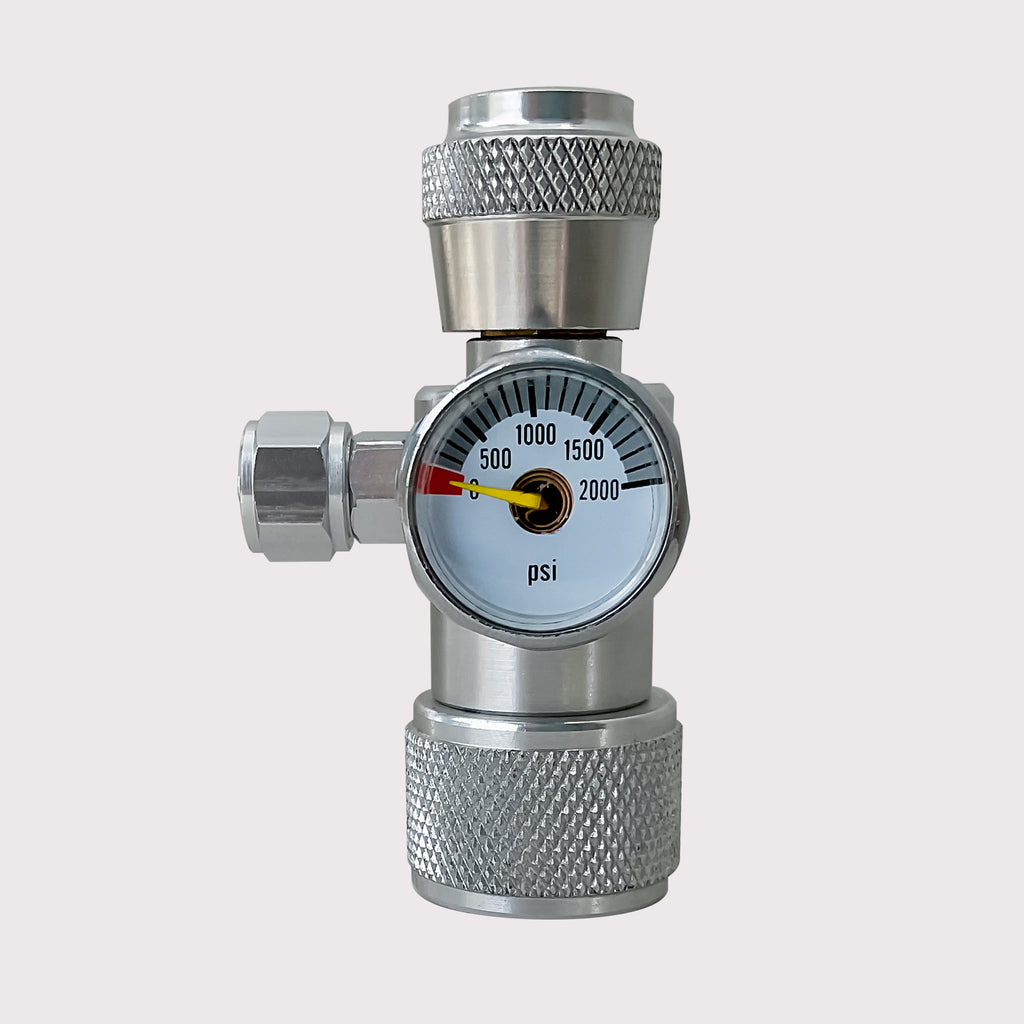 Micrometering Valve with Pressure Meter
