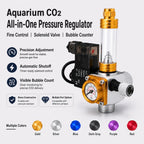 Aquarium CO2 Regulator with Solenoid Valve and Bubble Counter