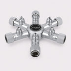 2-Way to 6-Way CO₂ Splitter with Needle Valves for Aquarium CO₂ Regulators