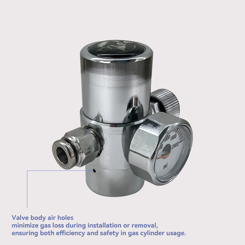 CO2 Regulator Tr21x4 Thread Pressure Reduction Valve Soda Cylinder Compatible