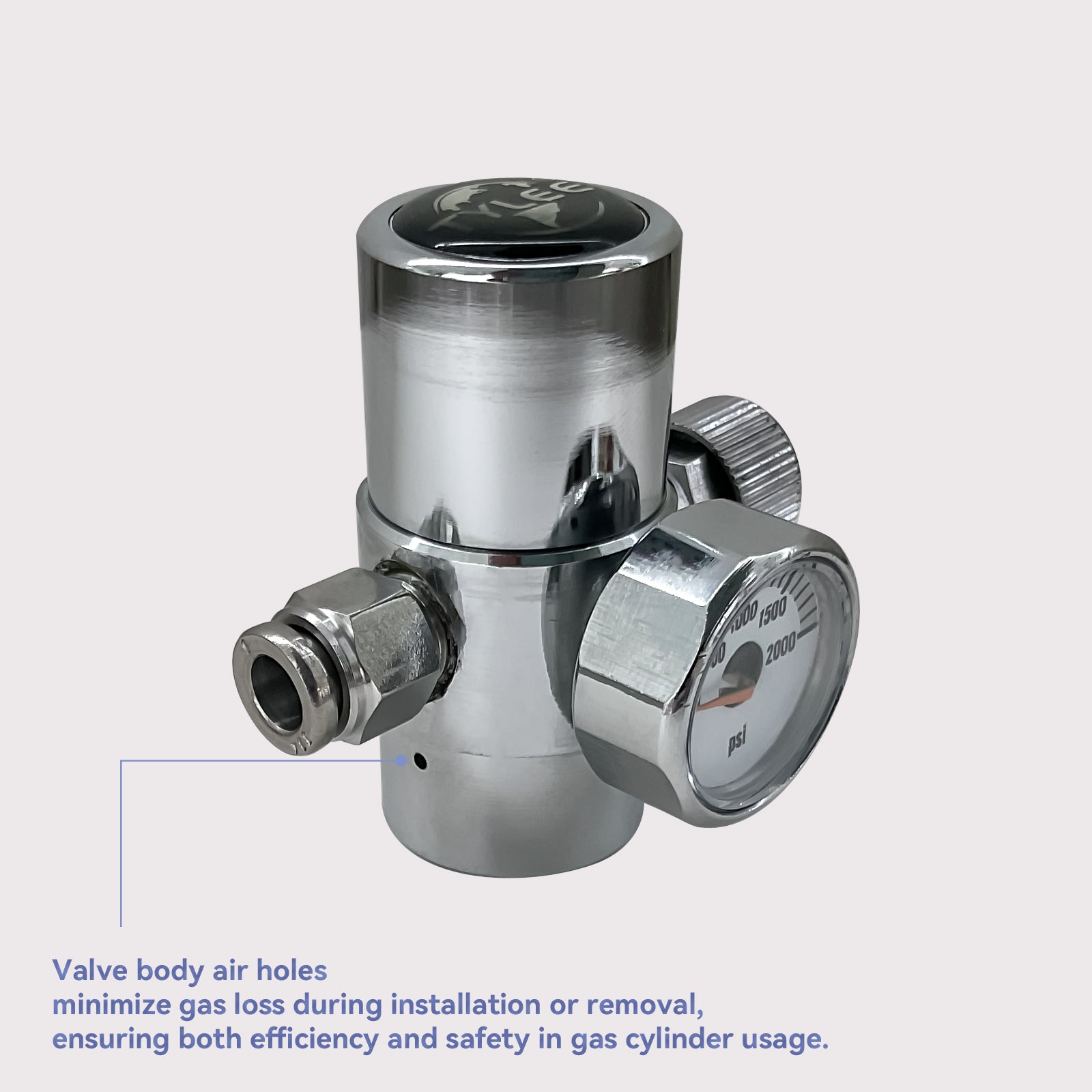 CO2 Regulator Tr21x4 Thread Pressure Reduction Valve Soda Cylinder Compatible