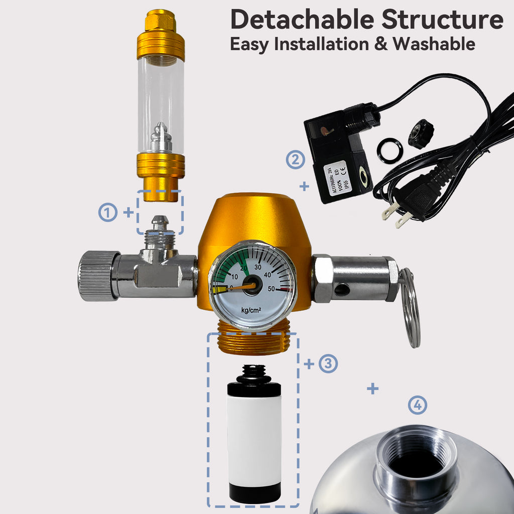 CO2 Generator DIY Kit with Aquarium CO2  Regulator