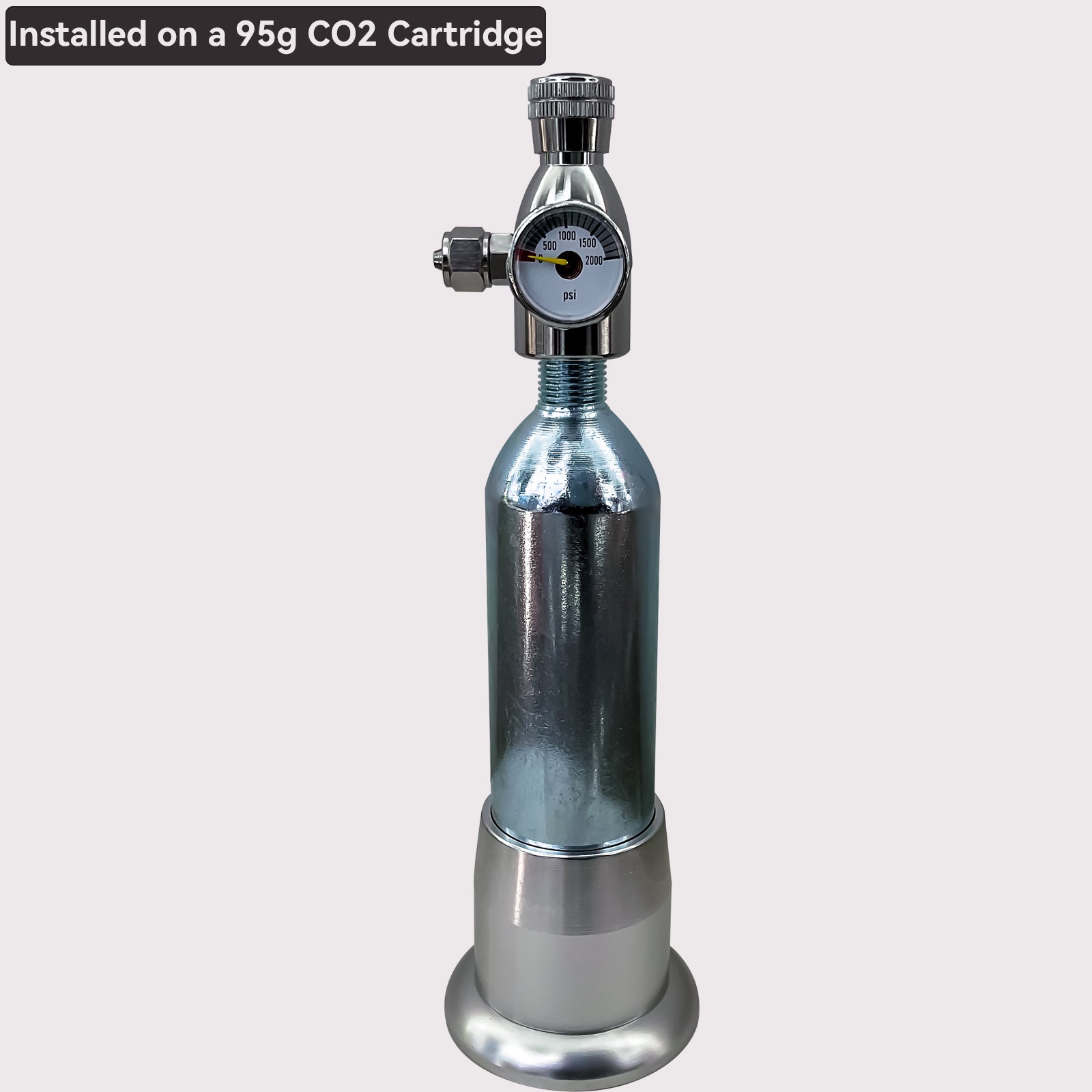 Needle Valve with Mini Gauge for Flow Control