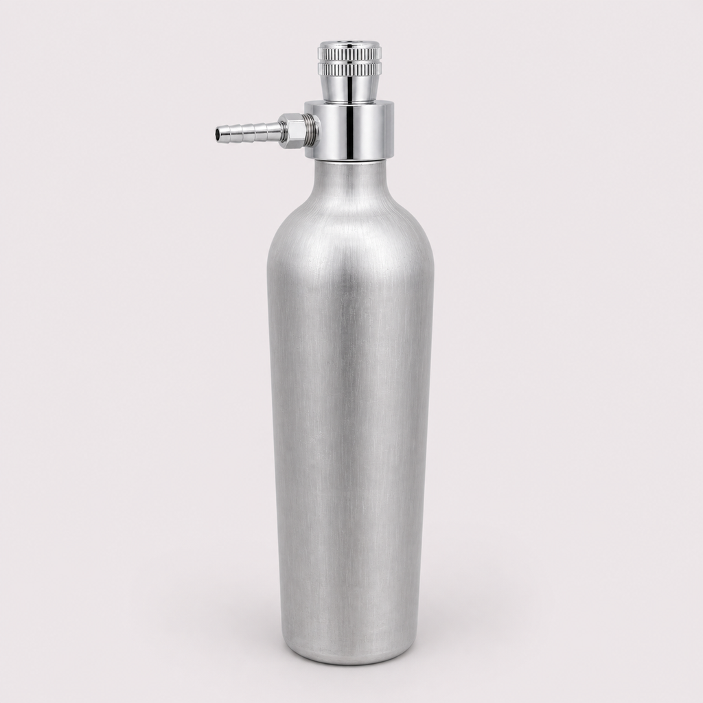 Calibration Gas Cylinder On-Off Valve 5/8"-18 UNF Male Inlet with 6mm Hose Barb Outlet