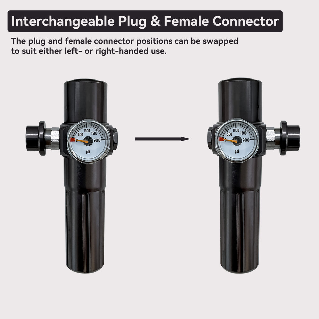 Push-Type Gas Release Valve for Pneumatic Coffee Makers with M8 Female Coupler