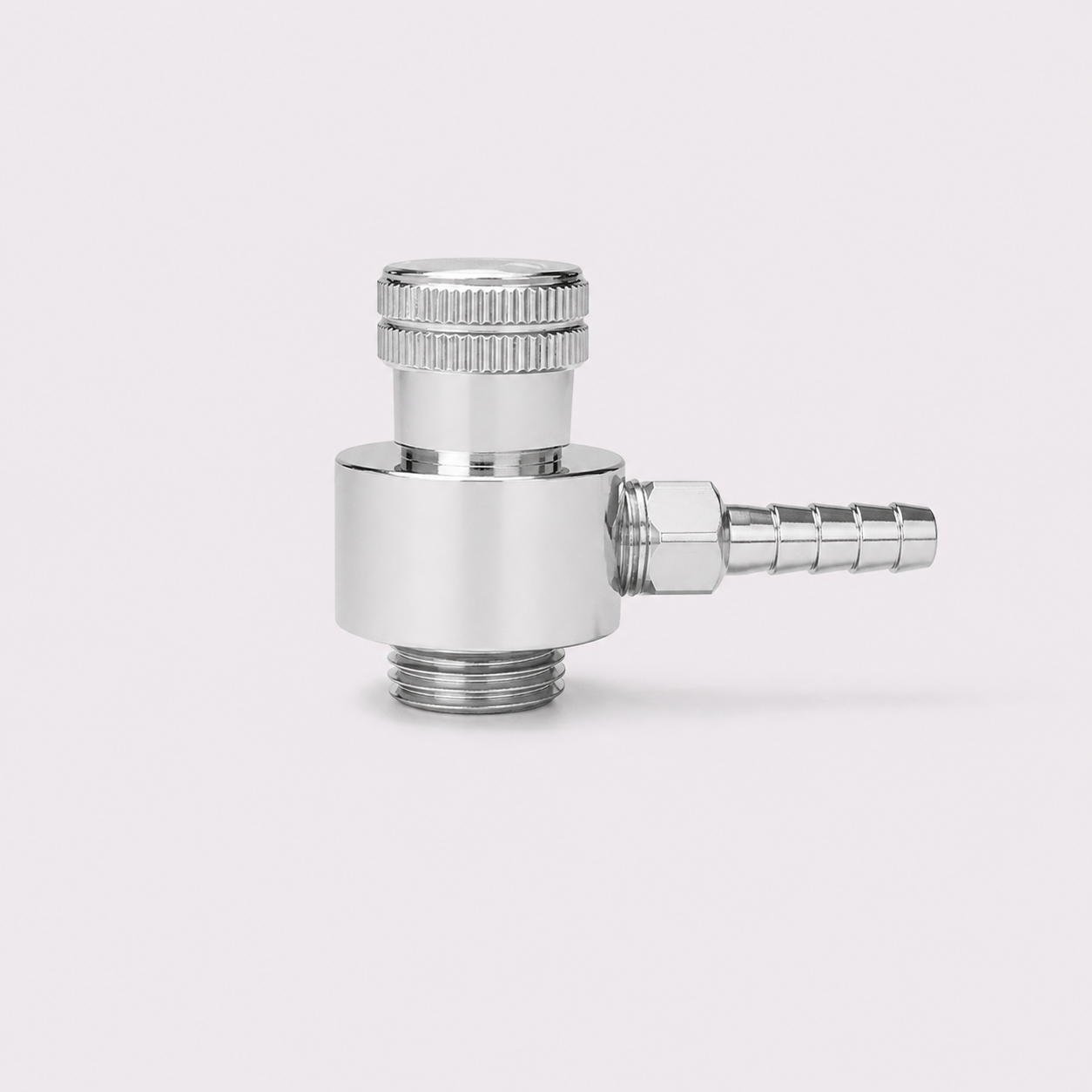 Calibration Gas Cylinder On-Off Valve 5/8"-18 UNF Male Inlet with 6mm Hose Barb Outlet