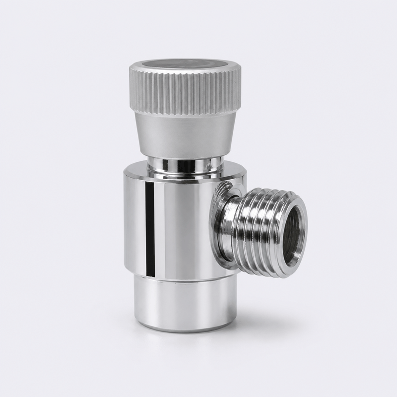 M10×1 to W21.8 CO₂ Adapter with Adjustable Valve Pin Knob for Disposable Cylinders