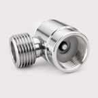 Adjustable inlet pin on CO2 cylinder adapter valve