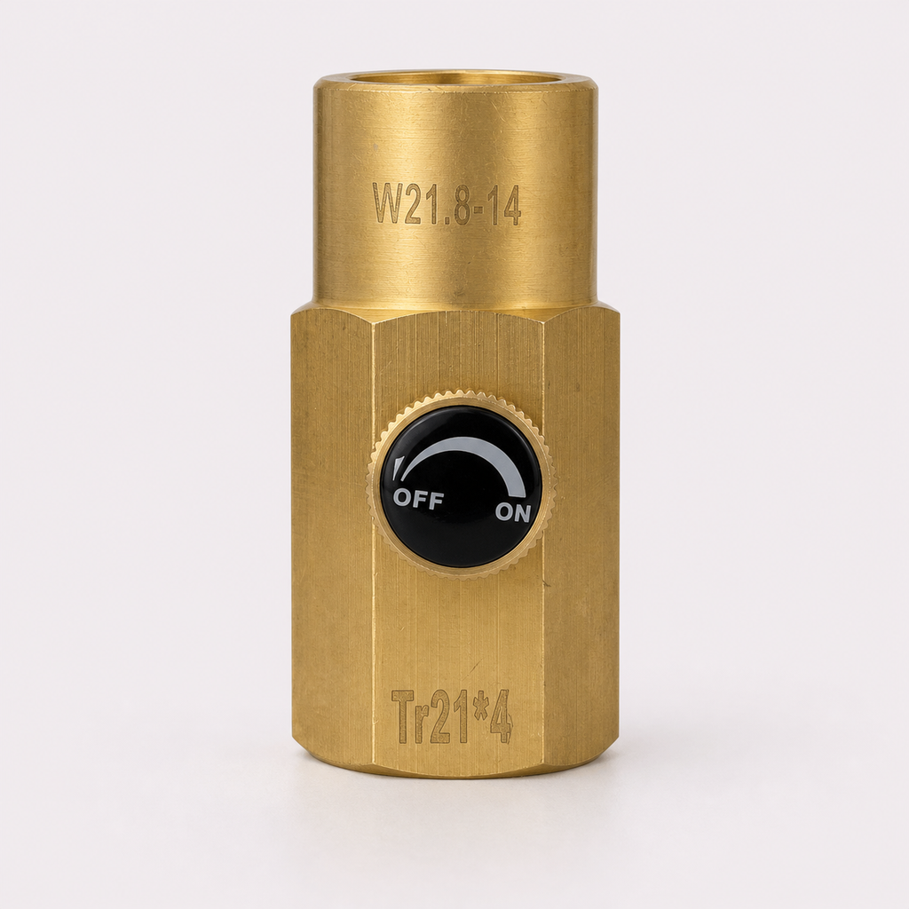 CO₂ Refill Adapter W21.8-14 to TR21×4 Soda Cylinder Refilling Valve